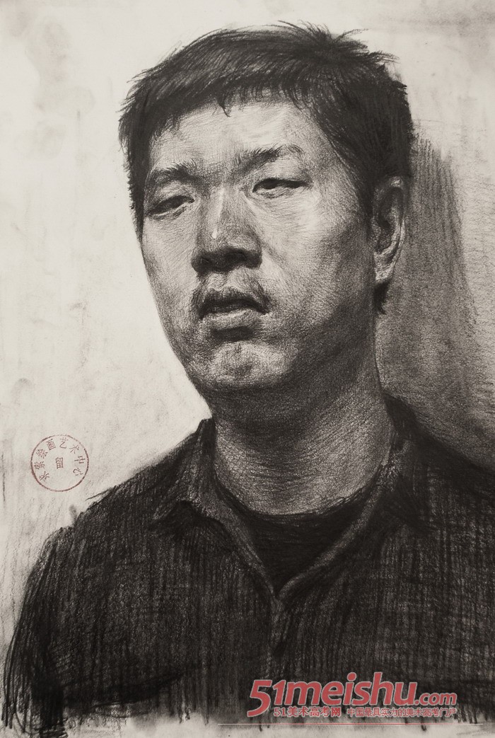 武汉求索画室教师素描作品7_画室作品投稿 - 5