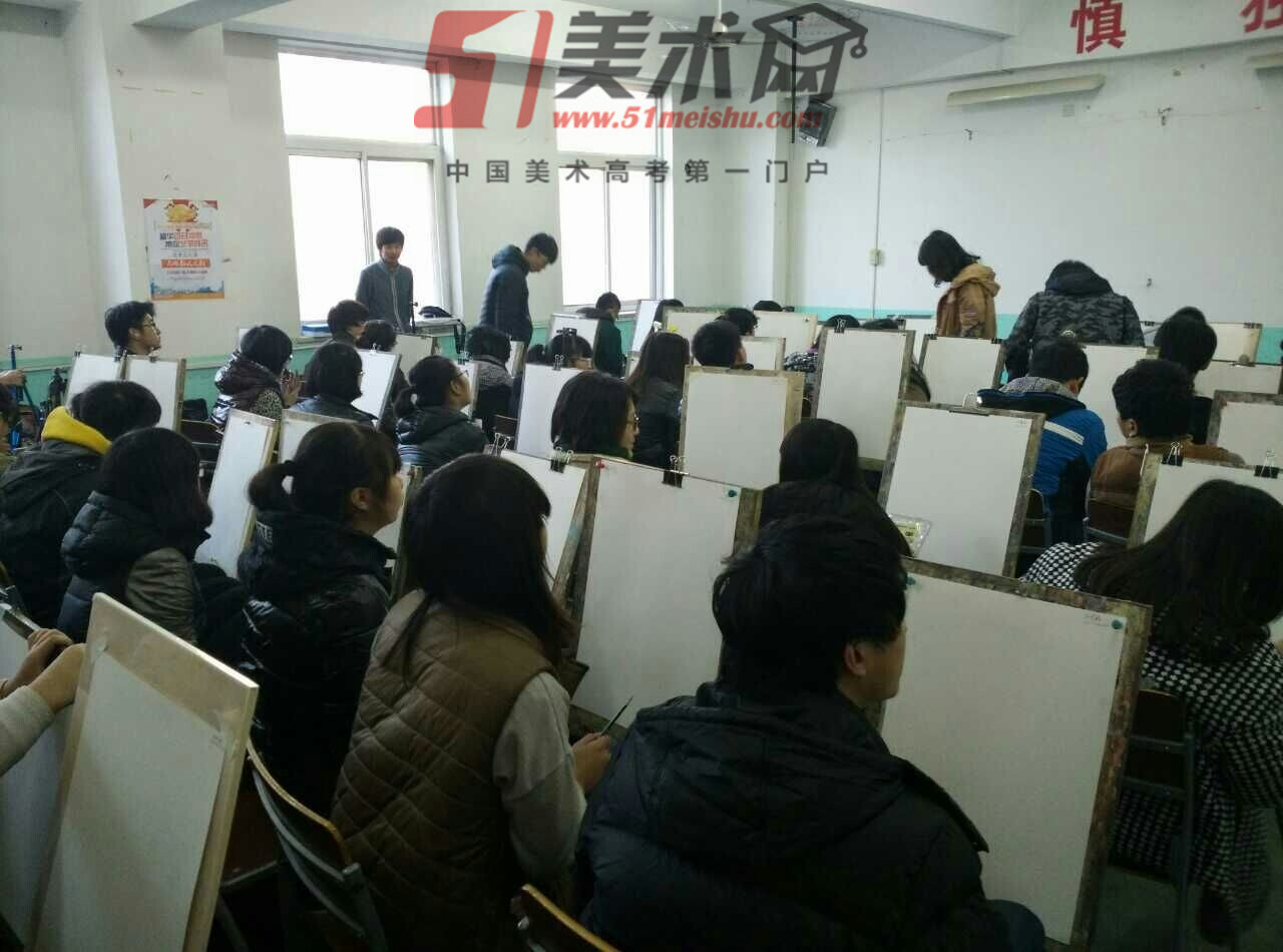 北京美术模拟联考 考生们蓄势待发