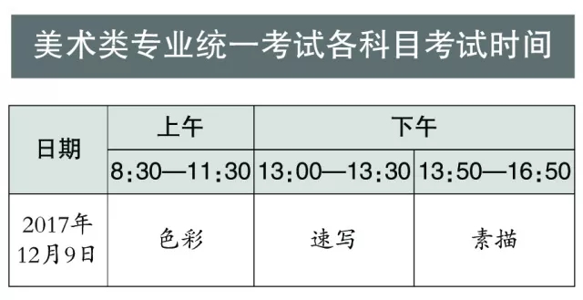 2018年北京美术类专业统考12月9日举行-51美